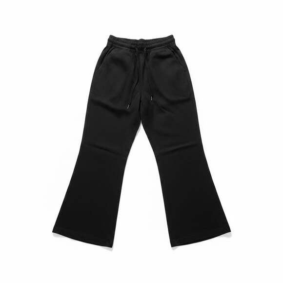 Cisono Pants - Cisono Black Wide Leg Smocked Waist Sweatpants Size XL